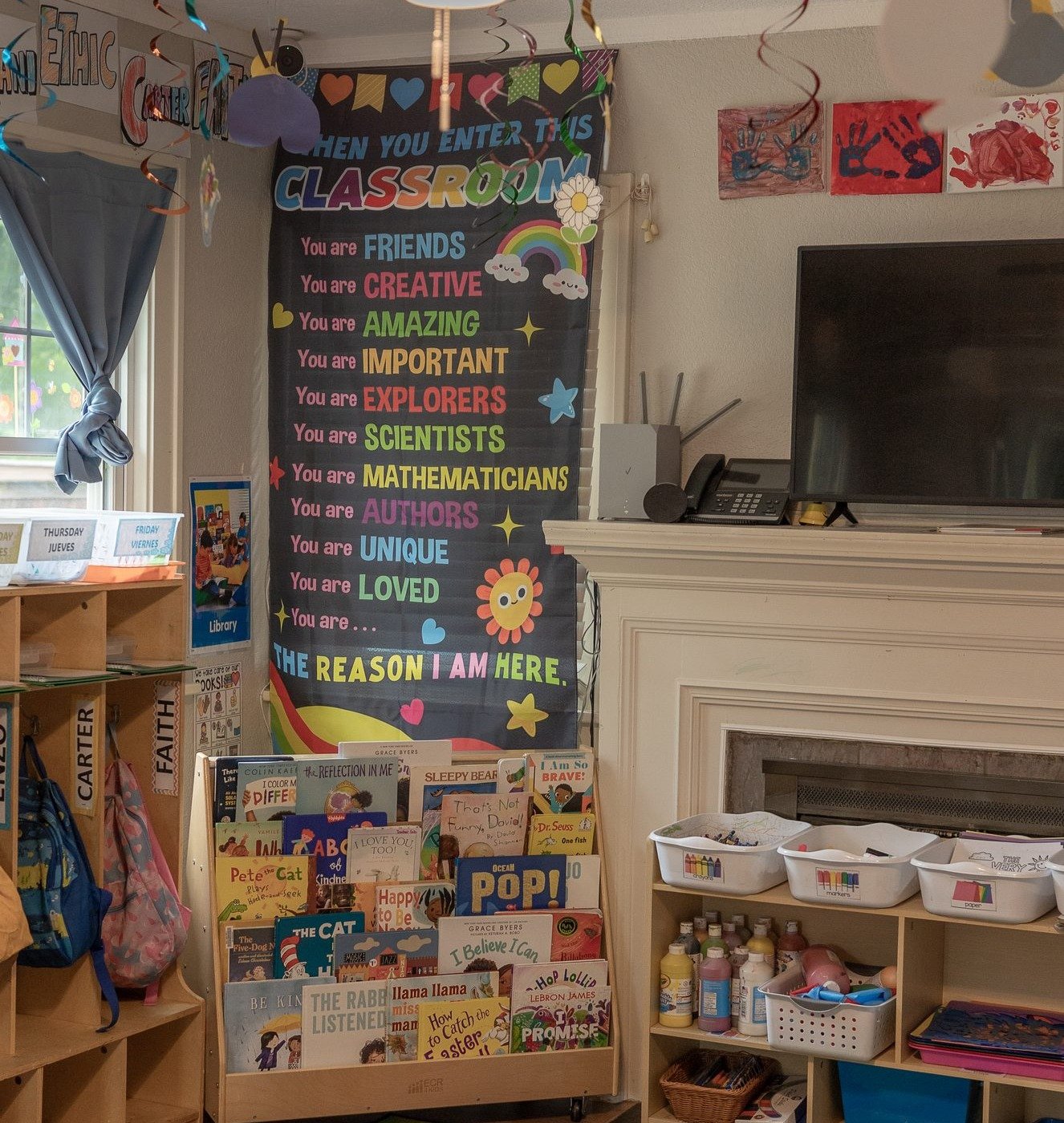 Children learning and playing at daycare