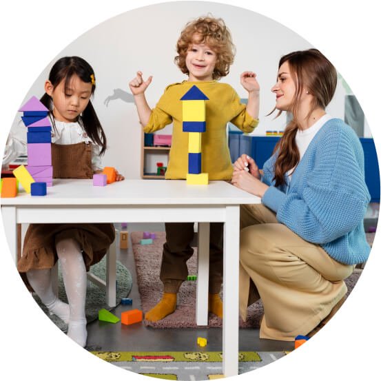 Children learning at Family Cares Day Care